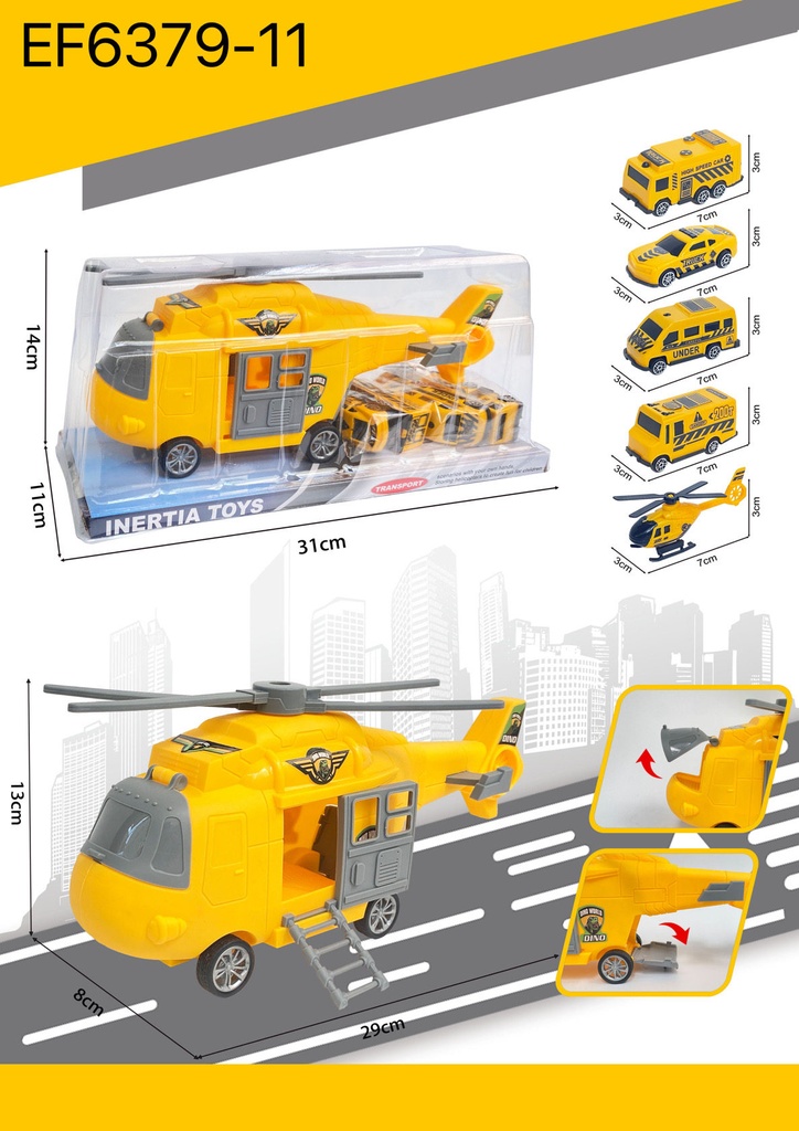Inertia Helicopter Toys Set