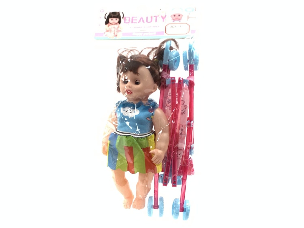 Doll With Stroller
