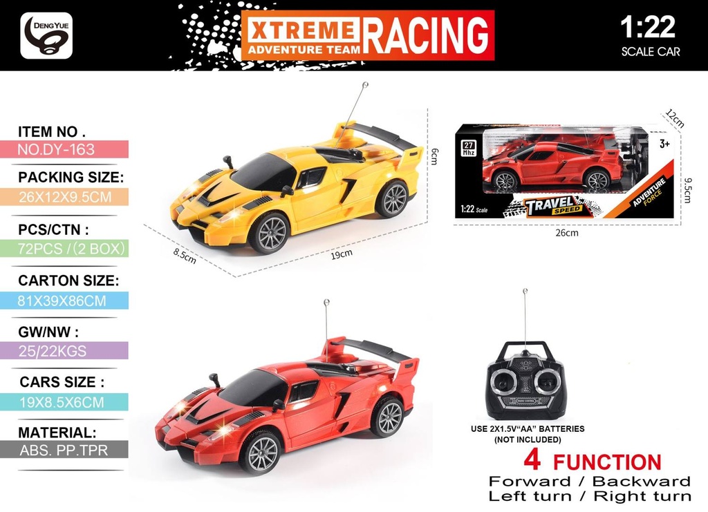 Four Way Racing Car With Remote