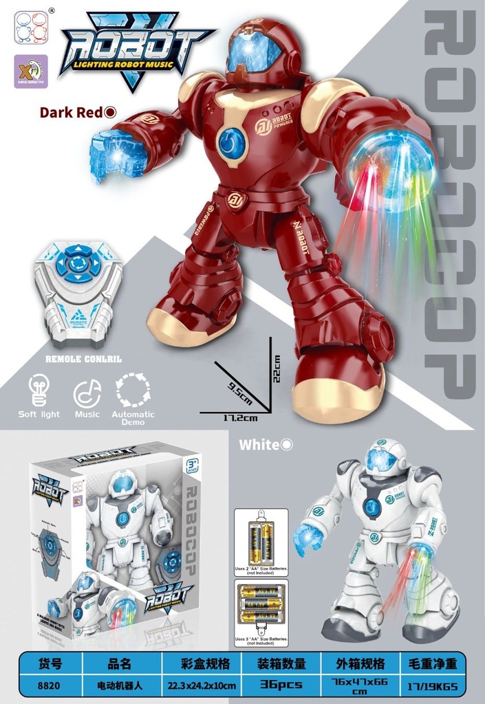 Robot With Remote- Light & Sound