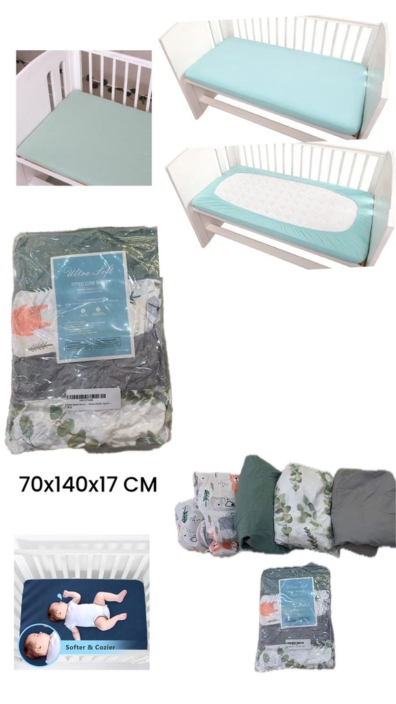 Children Crib Fitted Sheets(4pcs)