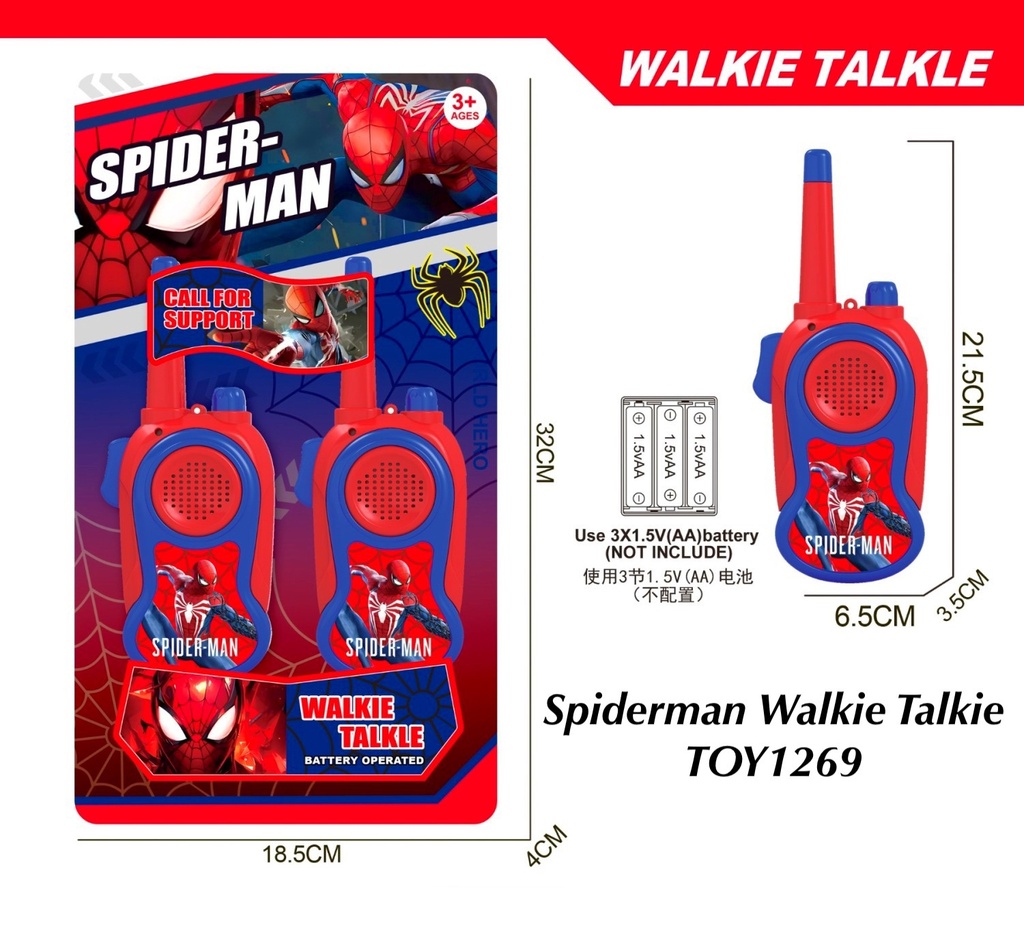 Spiderman Walkie Talkie