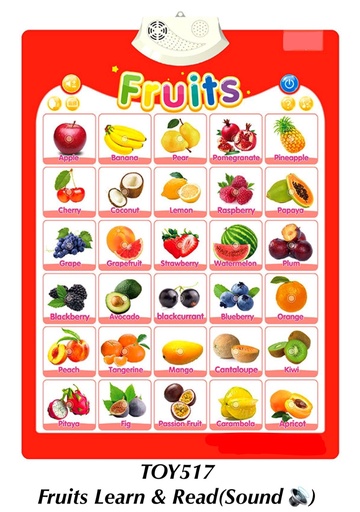 [TOY517] Fruits Learn & Read (With Sound)