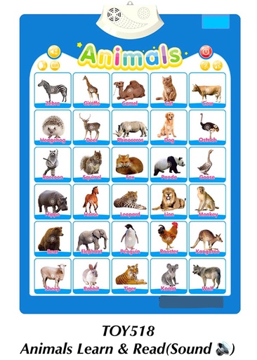 [TOY518] Animals Learn & Read (With Sound)