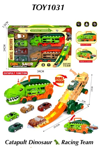[TOY1031(OCT25C1)] Catapult Dinosaur Racing Team