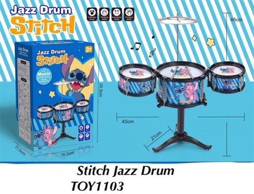 [TOY1103(OCT25C1)] Stitch Jazz Drum