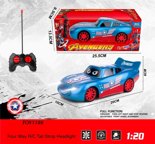 [TOY1188(OCT25C2)] Four Way R/C Tail Strop Headlight