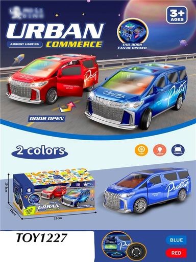 [TOY1227(OCT25C2)] Urban Commerce Vehicle With Light & Sound-Door Open