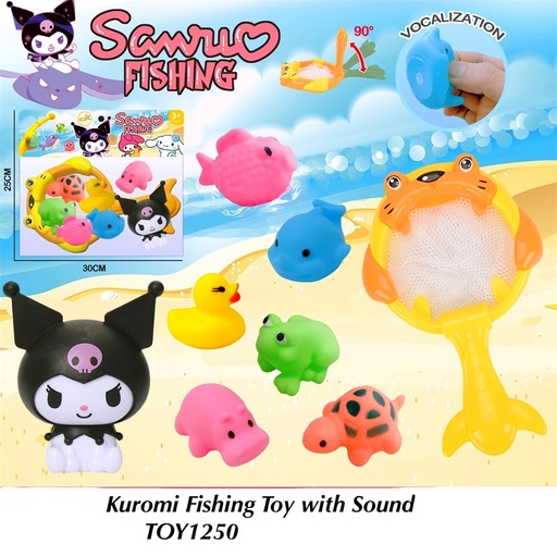 [TOY1250(OCT25C2)] Kuromi Fishing Toy With Sound